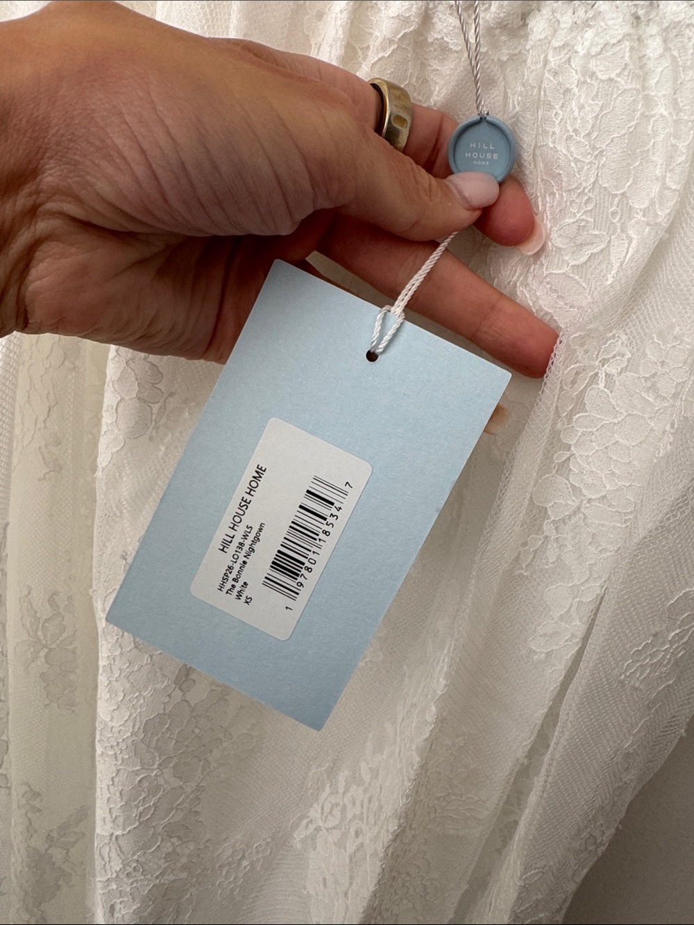Hill House The Bonnie Nightgown White Lace XS - Picture 4 of 5